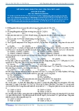 Hóa 12: Viết đồng phân-phản ứng cháy-tìm công thức amin (Bài tập tự luyện) - GV. Phùng Bá Dương