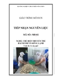 Giáo trình Tiếp nhận nguyên liệu - MĐ02: Chế biến nhuyễn thể hai mảnh vỏ đông lạnh