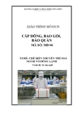 Giáo trình Cấp đông, bao gói, bảo quản - MĐ06: Chế biến nhuyễn thể hai mảnh vỏ đông lạnh