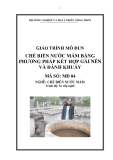 Giáo trình Chế biến nước mắm bằng phương pháp kết hợp gài nén và đánh khuấy - MĐ04: Chế biến nước mắm