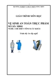 Giáo trình Vệ sinh an toàn thực phẩm - MH01: Chế biến tôm xuất khẩu