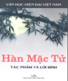 Tác phẩm và lời bình về Hàn Mạc Tử: Phần 1