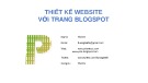 Thuyết trình: Thiết kế Webside với trang blogspot