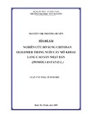 Luận văn thạc sĩ Sinh học: Nghiên cứu bổ sung Chitosan oligomer trong nuôi cấy mô khoai lang cao sản Nhật Bản (Ipomoea batatas L.)