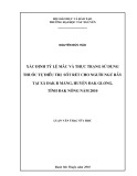 Luận văn thạc sĩ Y học: Xác định tỷ lệ mắc sốt rét và thực trạng sử dụng thuốc tự điều trị sốt rét cho người ngủ rẫy tại xã Đak R Mang huyện Đăk Glong tỉnh Đăk Nông năm 2010