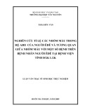 Luận văn thạc sĩ Sinh học: Nghiên cứu tỉ lệ các nhóm máu trong hệ ABO của người Êđê và tương quan giữa các nhóm máu với một số bệnh trên bệnh nhân tại bệnh viện tỉnh Đắk Lắk