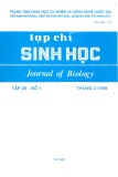 Tạp chí Sinh học: Tập 20 - Số 1 (Tháng 3 - 1998)