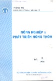 Tạp chí Nông nghiệp & Phát triển Nông thôn - Số 11/1998