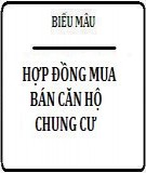 Mẫu hợp đồng mua bán căn hộ chung cư