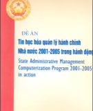 Khóa quản lý hành chính Nhà nước Đề án Tin học 2001- 2005 trong hành động: Phần 2