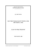 Luận văn thạc sĩ Lịch sử: Mặt trận ngoại giao từ tháng 3-1946 đến tháng 7-1954