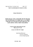 Luận án Tiến sĩ Y học Dinh dưỡng tiết chế: Tình trạng tăng Acid Uric huyết thanh, yếu tố liên quan và hiệu quả can thiệp chế độ ăn ở người 30 tuổi trở lên tại cộng đồng nông thôn Thái Bình