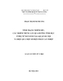 Luận án Tiến sĩ Y học: Tình trạng nhiễm HIV, các nhiễm trùng lây qua đường tình dục ở phụ nữ bán dâm tại 4 quận Hà Nội và hiệu quả một số biện pháp can thiệp