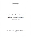 Những cách tân nghệ thuật trong thơ Xuân Diệu giai đoạn 1932-1945 (2004): Phần 1