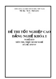 Đề thi tốt nghiệp CĐ Nghề Hàn khoá I - HTH05