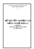 Đề thi tốt nghiệp CĐ Nghề Hàn khoá I - HTH35