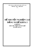 Đề thi tốt nghiệp CĐ Nghề Hàn khoá I - HTH44