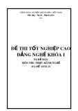 Đề thi tốt nghiệp CĐ Nghề Hàn khoá I - HTH10