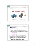Bài giảng Máy điện - Chương 9: Máy điện một chiều