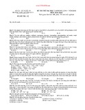 Đề thi thử Đại học Cao đẳng lần 1 năm 2013 môn Hóa học - Trường THPT Quỳnh Lưu 1