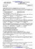 Đề thi thử Đại học lần thứ 2 năm 2013 môn Hóa học - ĐH Sư phạm Hà Nội