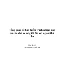 Tài liệu Tổng quan về bảo hiểm trách nhiệm dân sự của chủ xe cơ giới đối với người thứ ba - ĐH Kinh tế Quốc dân