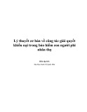 Tài liệu Lý thuyết cơ bản về công tác giải quyết khiếu nại trong bảo hiểm con người phi nhân thọ - ĐH Kinh tế Quốc dân