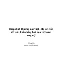 Tài liệu Hiệp định thương mại Việt - Mỹ với vấn đề xuất khẩu hàng hoá của Việt Nam sang Mỹ - ĐH Kinh tế Quốc dân