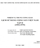 Lịch sử Đảng Cộng sản Việt Nam tập II (1954-1975) - Báo cáo kết quả nghiên cứu, biên soạn công trình nhiệm vụ Trung ương giao: Phần 1