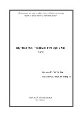 Hệ thống thông tin quang nhiều kênh: Tập 2