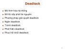 Bài giảng Deadlock