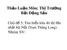 Bài thuyết trình thảo luận môn Thị trường bất động sản: Tìm hiểu khu đô thị lớn nhất Hà Nội (Nam Thăng Long)