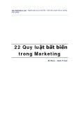 Tìm hiểu 22 quy luật bất biến trong Marketing