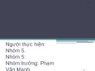 Bài thuyết trình: Thách thức trong thế kỷ XXI