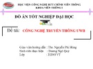 Luận văn tốt nghiệp: Công nghệ truyền thông UWB (HV Công nghệ Bưu chính viễn thông)