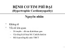 Bài giảng Bệnh cơ tim phì đại (Hypertrophic Cardiomyopathy)