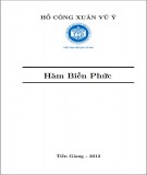 Giáo trình Hàm biến phức: Phần 2 - Hồ Công Xuân Vũ Ý