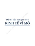 Đề thi trắc nghiệm môn Kinh tê vĩ mô (phần 1)