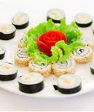 Khéo tay làm cơm cuộn sushi chay