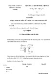 Mẫu Quy định Sản xuất hạng mục đặc biệt