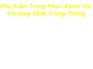 Phụ kiện trang phục được ưa thích nhất trong tháng