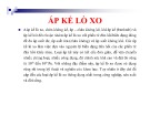 Bài giảng Áp kế lò xo