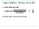Bài giảng Đại cương về đo áp suất