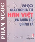 Chữa lỗi chính tả và Mẹo giải nghĩa từ Hán Việt: Phần 2