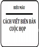 Cách viết biên bản cuộc họp