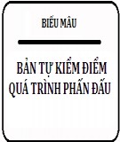 Bản tự kiểm điểm quá trình phấn đấu