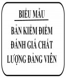 Bản kiểm điểm đánh giá chất lượng đảng viên