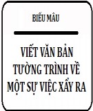 Bản tường trình về việc mất xe đạp