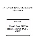 10 mẫu bản tường trình thông dụng nhất