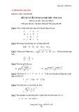 Đề thi tuyển sinh sau Đại học năm 2014 môn Toán cao cấp III - ĐH Quốc gia Hà Nội